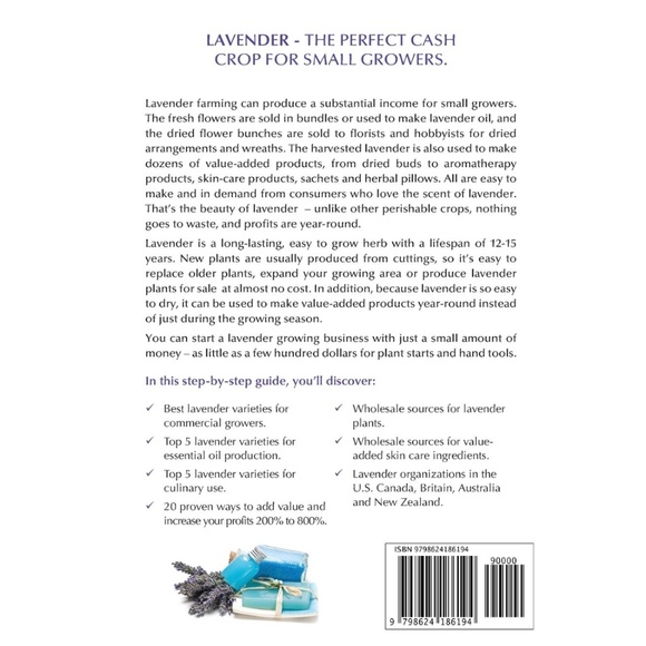 Growing Lavender for Profit (Profitable Plants) Paperback by Craig Wallin - Picture 2 of 2